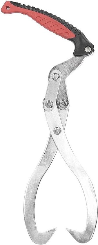 Hefklemme in legno con manico antiscivolo per legname, attrezzi da taglio in acciaio, gestione del carico, presa per tronchi di legno, gestione di rami di albero