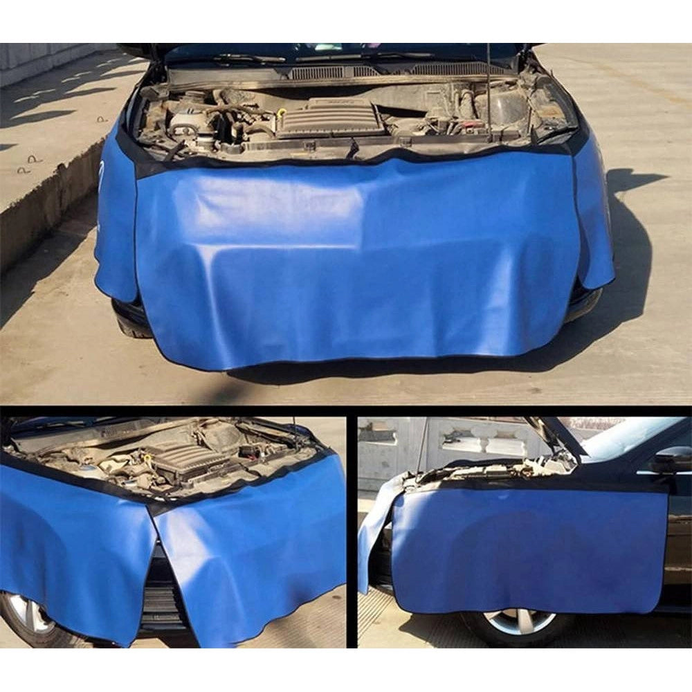 Trade Shop - Set 3pz Copertura Parafango Auto Telo Protezione Carrozzeria Rivestimento Protettivo -