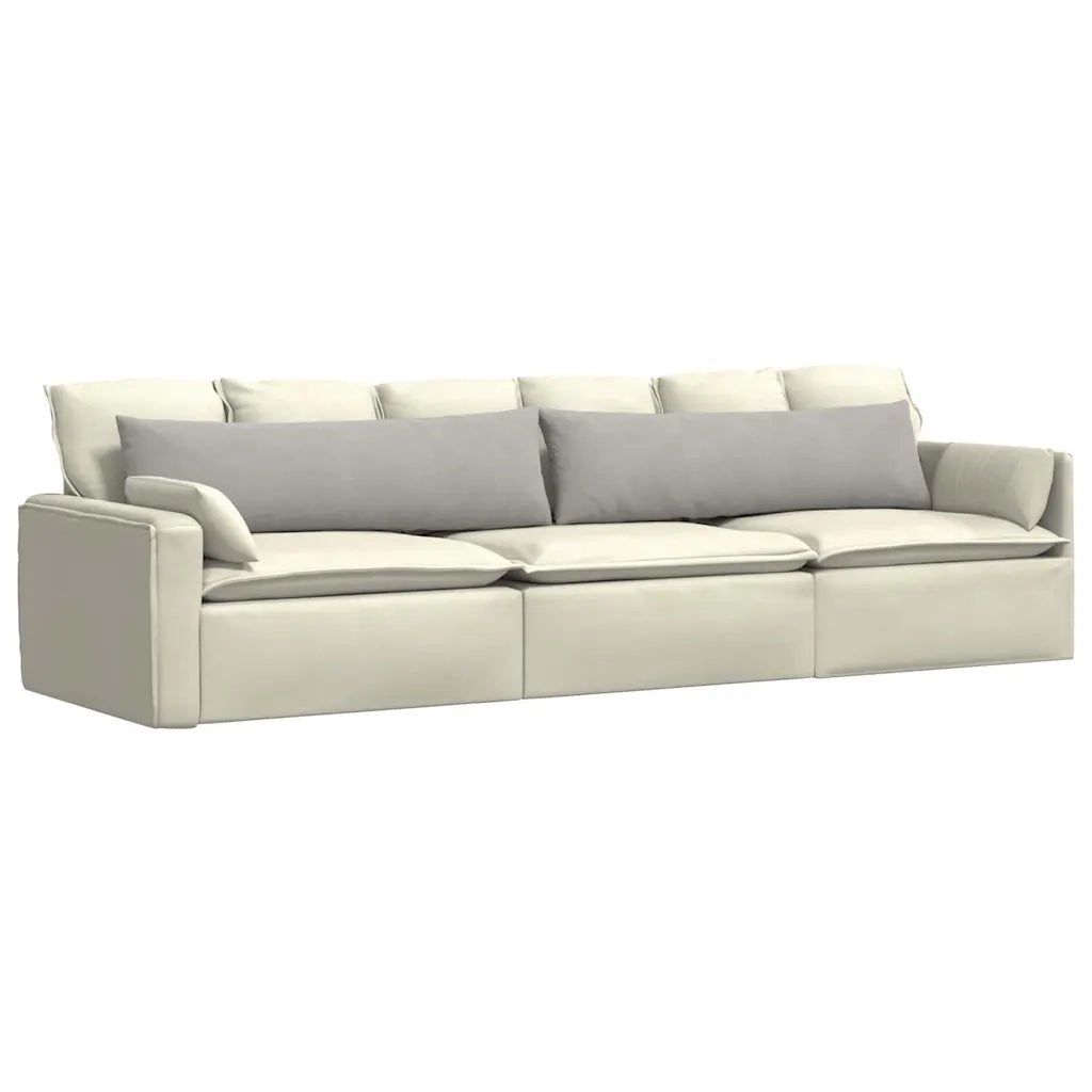 Cuscini da Divano 2 pcs Grigio chiaro 145 x 40 cm Tessuto 42013855