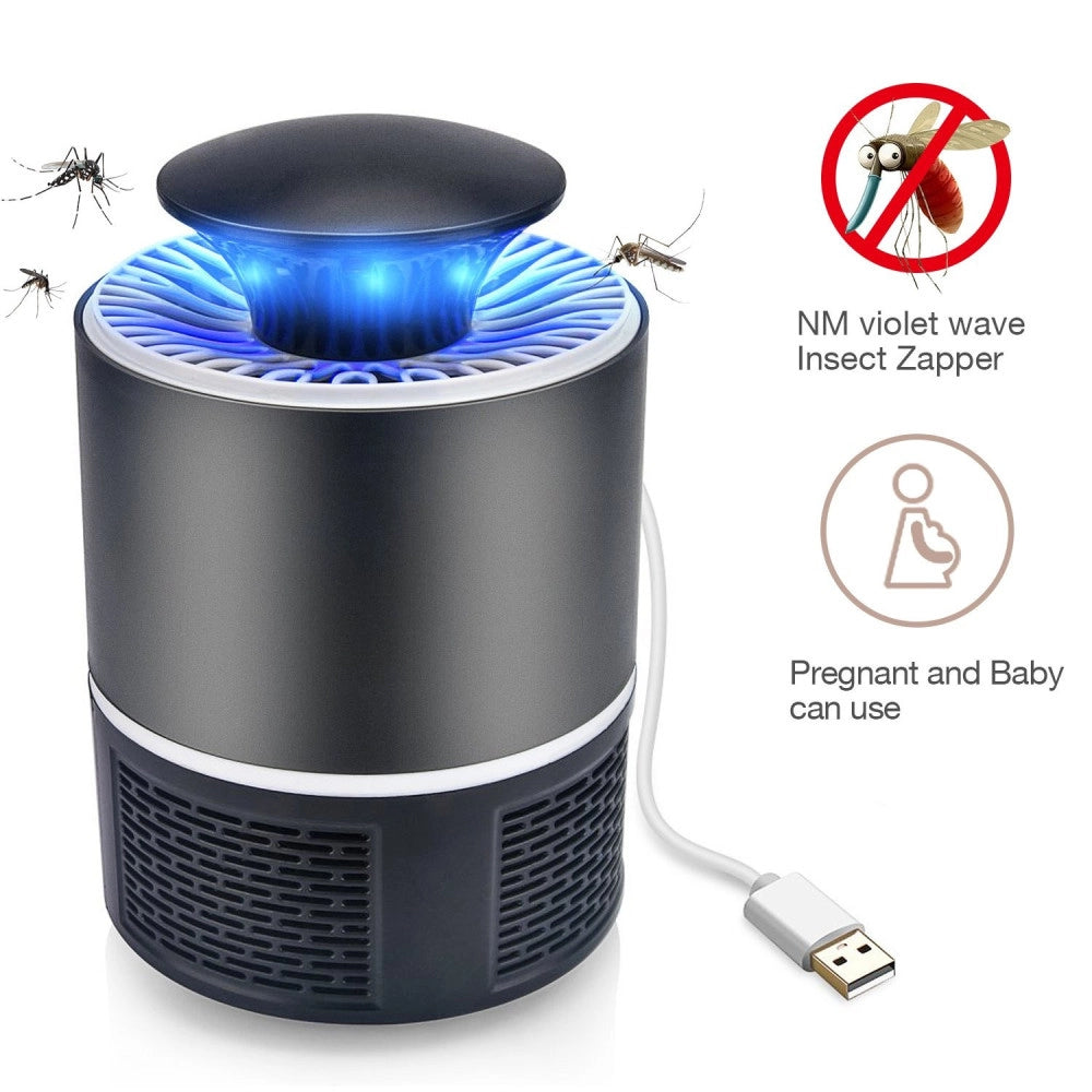 Trade Shop - Zanzariera Elettrica Lampada Antizanzara Usb Portatile Anti Insetti E Zanzare -