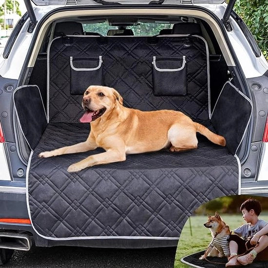 Protezione del Bagagliaio Universale per Cani, Bagagliaio Copri Bagagliaio Protezione con Laaddrempelbescherming e Protezione Lato, Impermeabile & Antiscivolo.