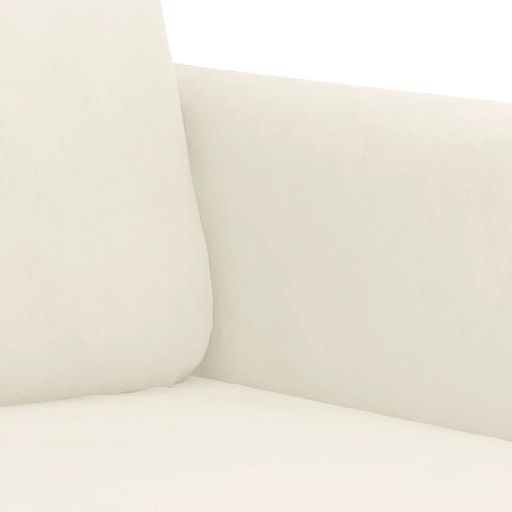 Set di Divani 3 pz Crema in Velluto 3201992