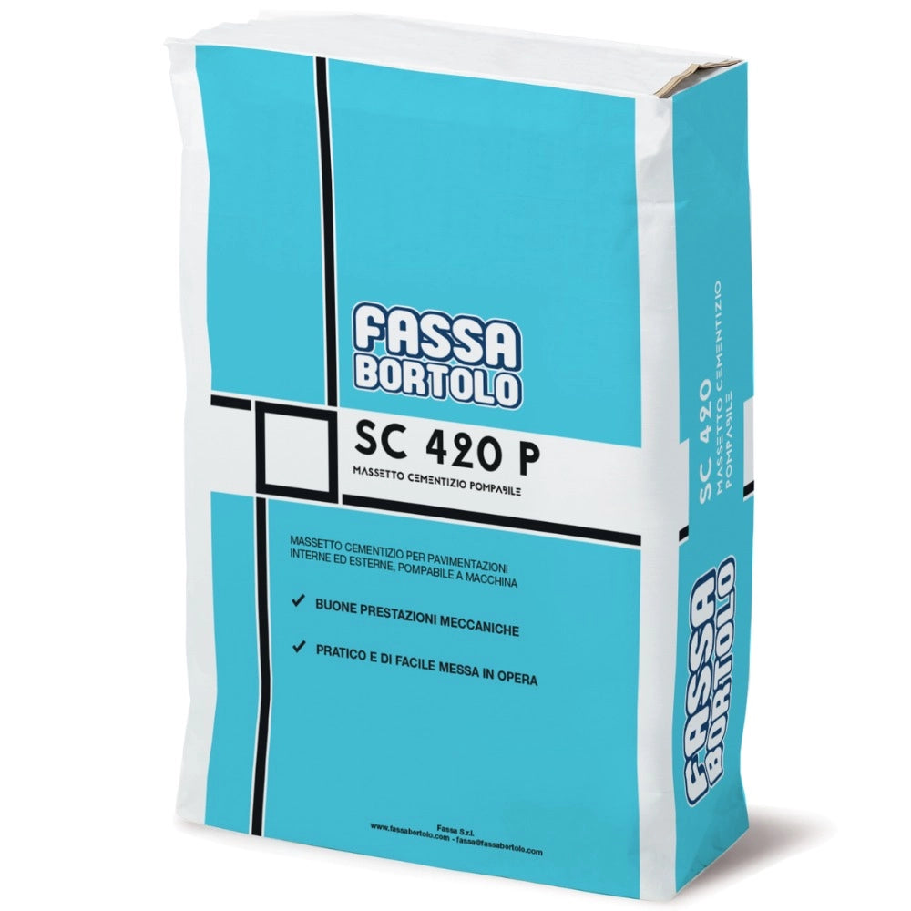 Fassa sc 420 p massetto a base cementizia per pavimenti interni ed esterni 25 kg