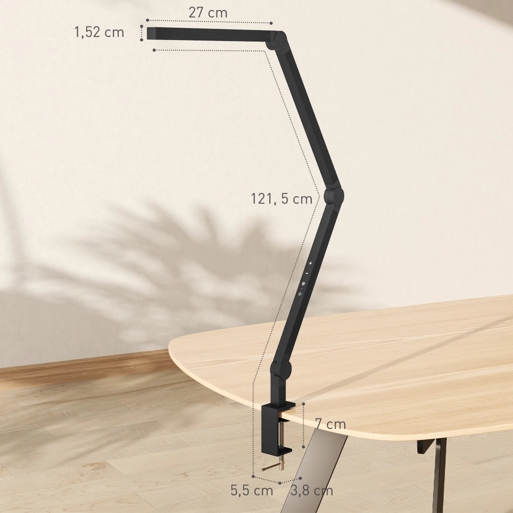 Lampada da scrivania LED regolabile ¨C Xylo ¨C 96 LED, luce regolabile, nero