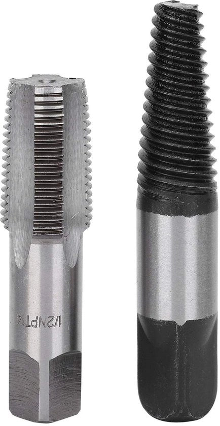 Estrattore di tubi 5-set - Valvola 1/2 pollici - Rimozione viti rotte - Materiale in acciaio di carbonio di alta qualità - Attrezzo duraturo - Riparazione della rete idrica domestica