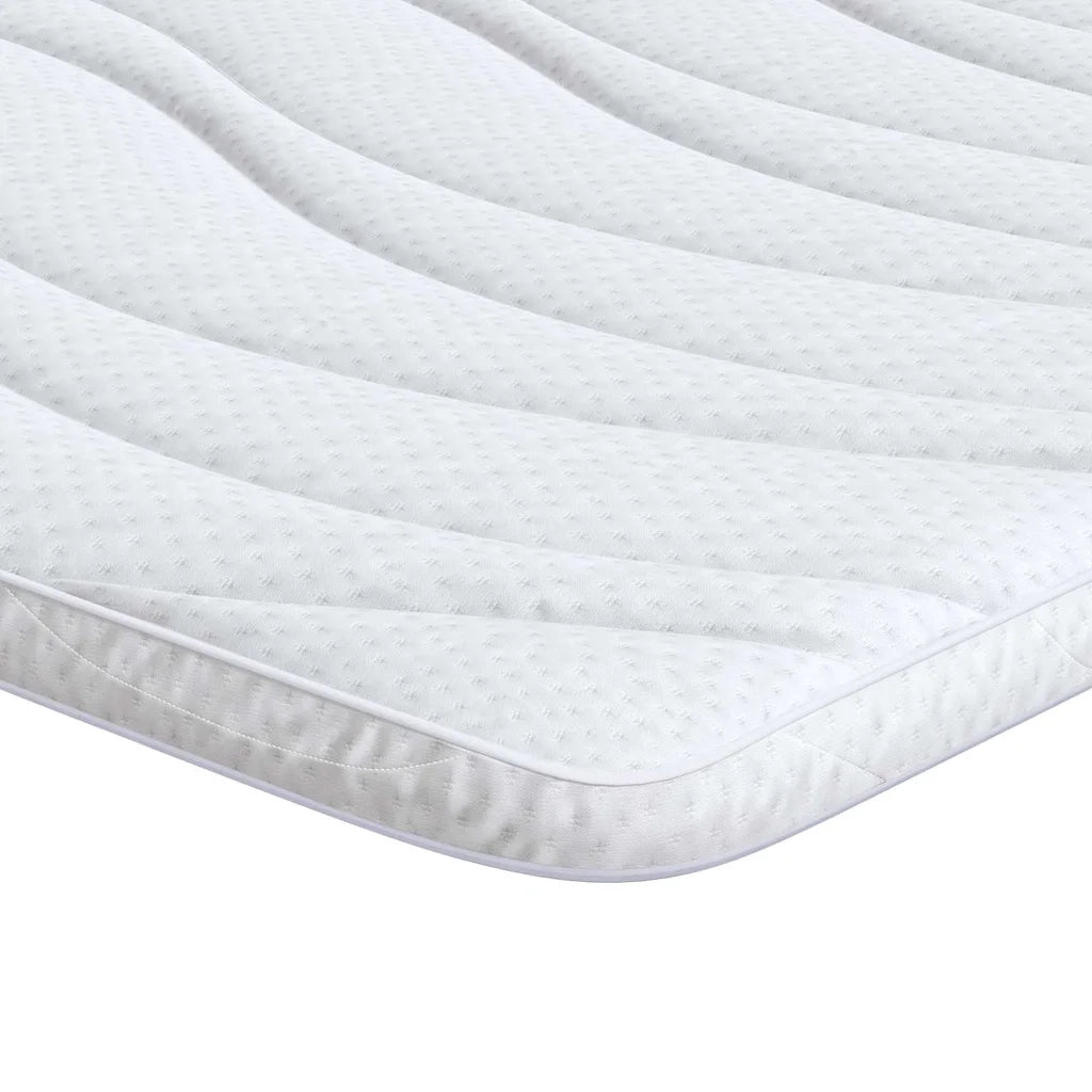 Topper per materasso Bianco 90 x 190 cm Tessuto a maglia 4106403