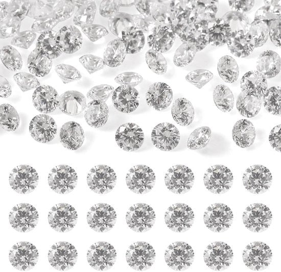 Zirkonia Facette 100 Stuks - Cubica Zirkonia - Facettato Diamante - Helder CZ Pietre - Strass Cabochons - 3 mm Diamente - Gioielli