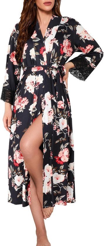 Camicia da bagno leggera per donne con tasche lunga e sottile, con bordo liscio, per l'estate