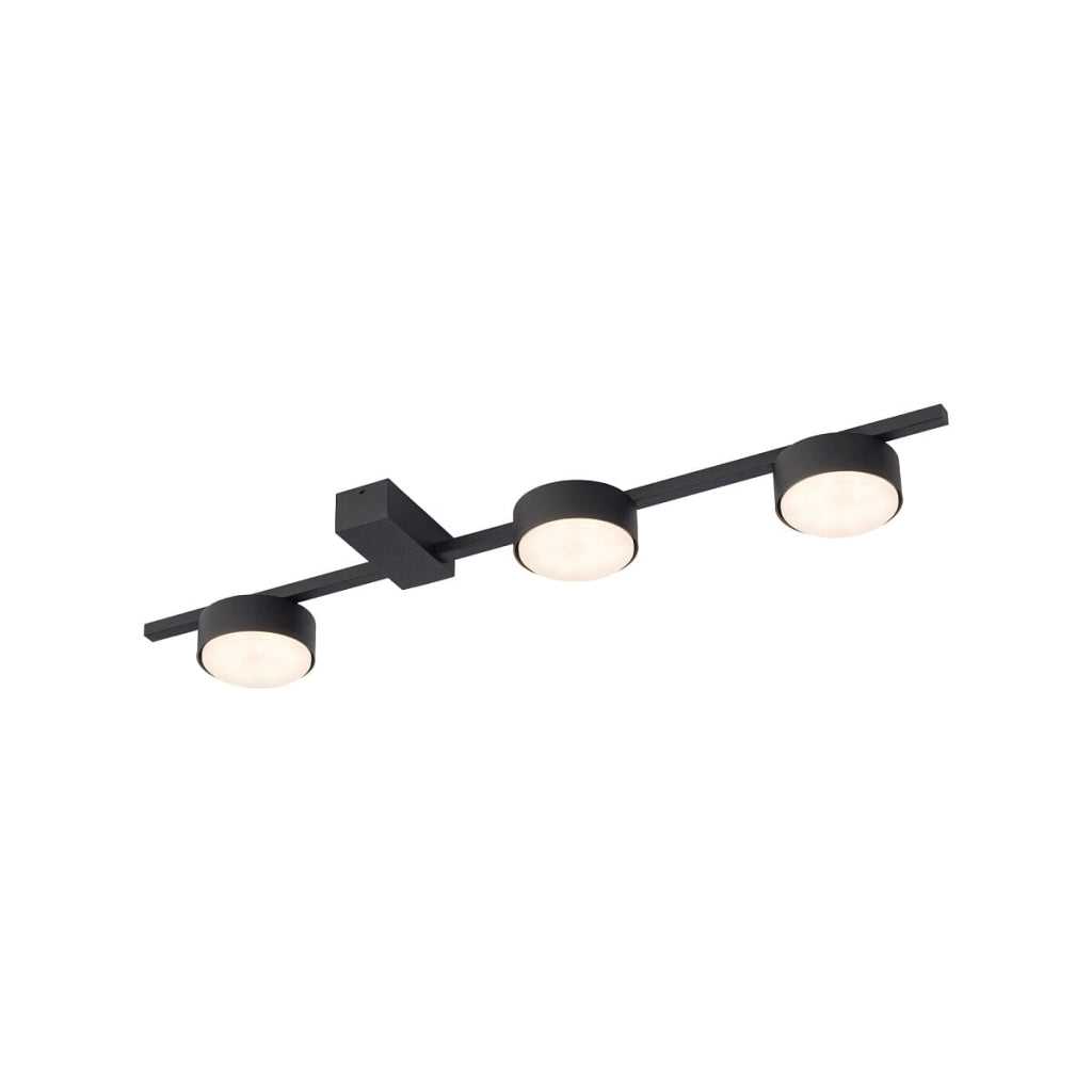 Plafoniera da soffitto Nowodvorski PILLS nera alluminio 3xGX53