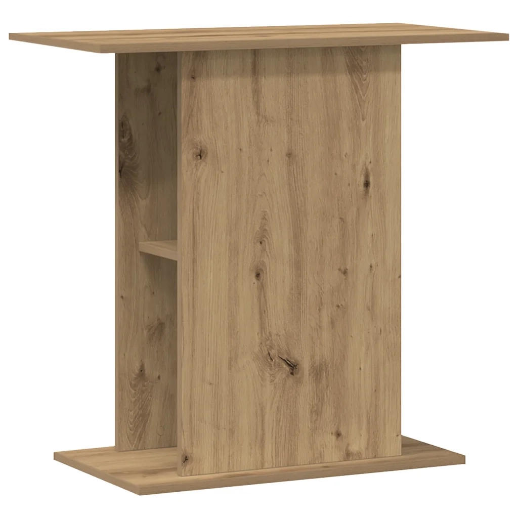 Supporto per acquario artigianale in rovere 36x75x72,5 cm 857291