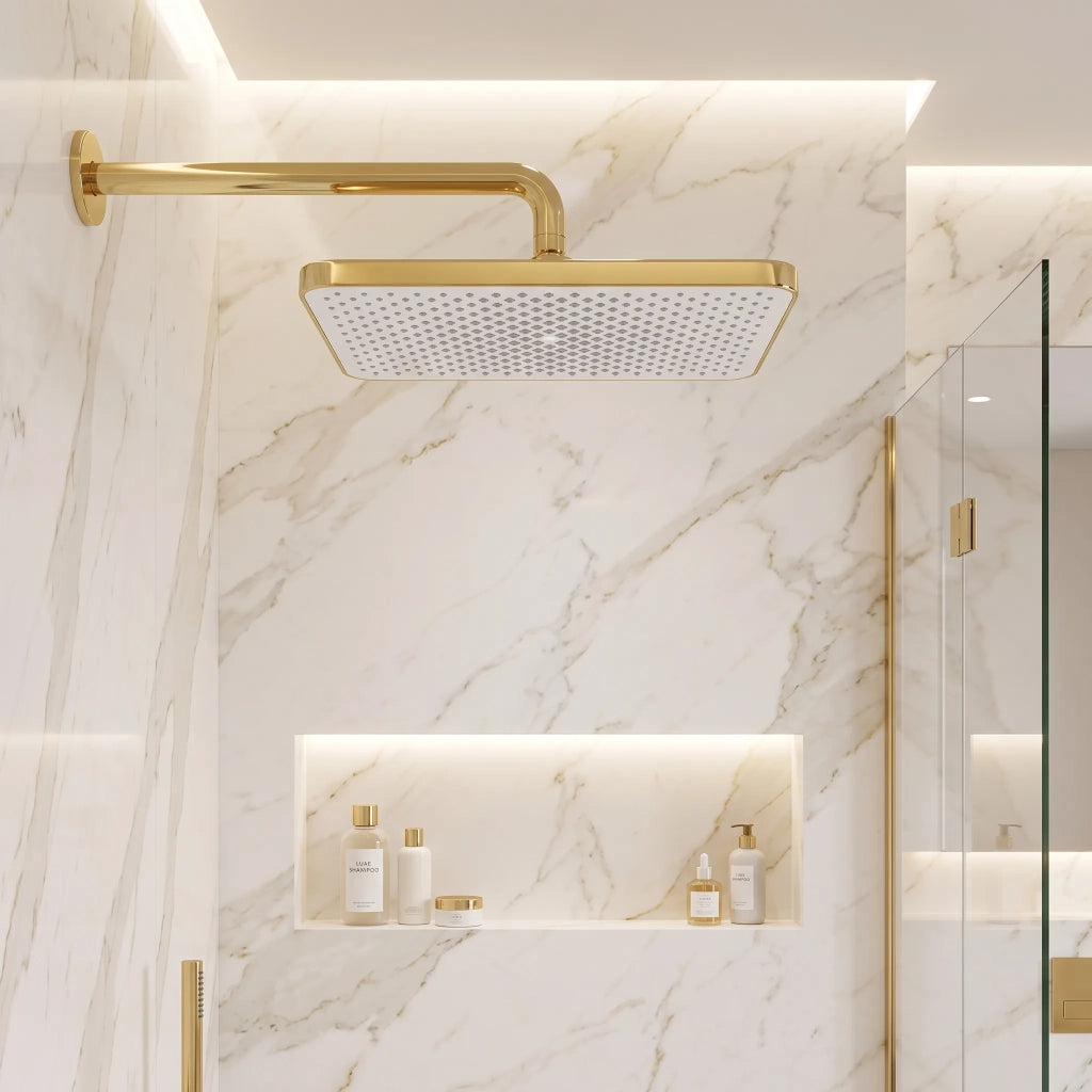 Soffione Doccia Rettangolare Rea Js-032 Gold