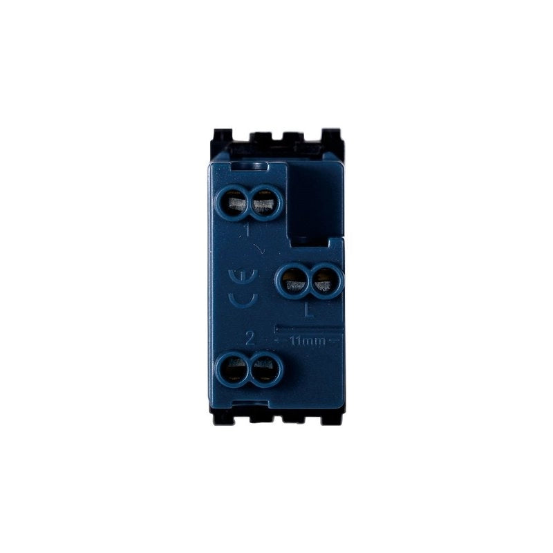 Pulsante Saliscendi Commutatore 2P 10A Tapparelle Colore Bianco Compatibile Con Vimar Arke
