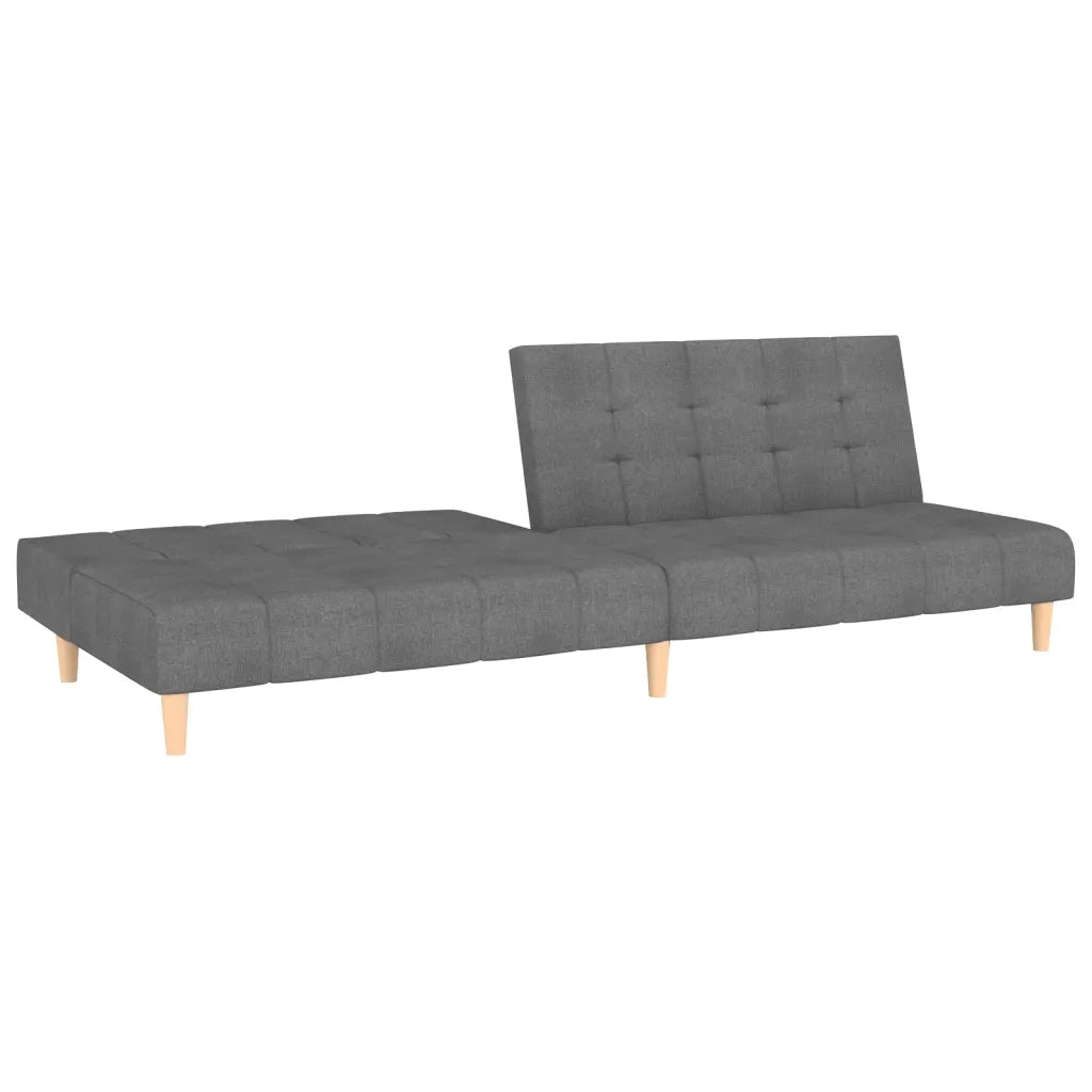 Divano letto | Sof¨¤ letto | Letto singolo a 2 Posti Grigio Chiaro in Tessuto