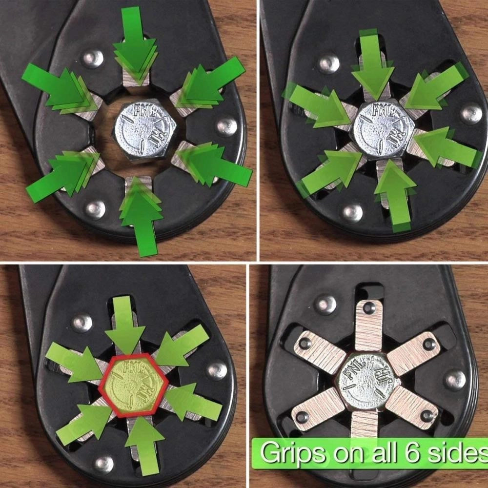 Trade Shop - Chiave Universale Per Dadi Bulloni Da 12-20 Mm Pinza Per Dadi Bulloni 8" -
