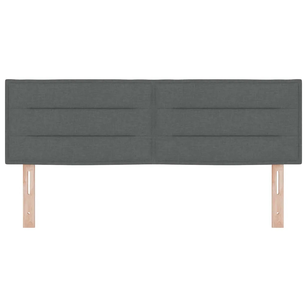 Testiera | Testata Grigio scuro 144 cm Tessuto