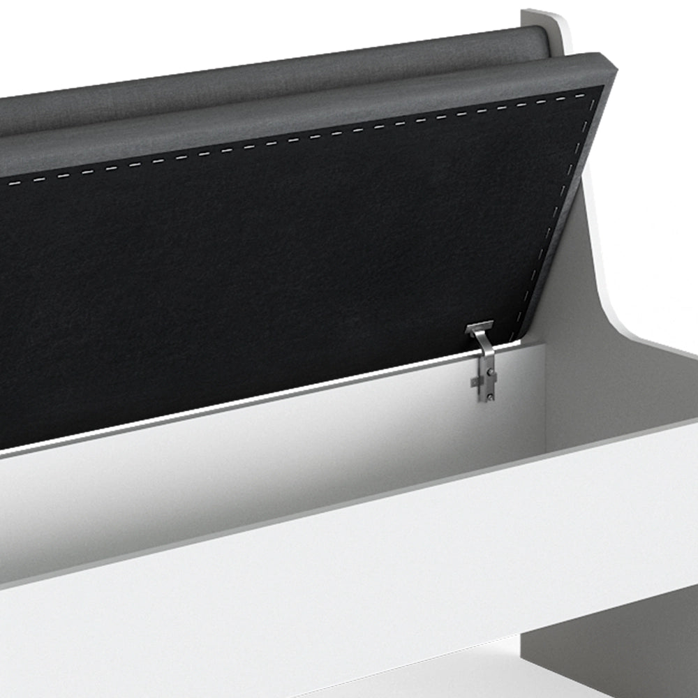 Vicco Panca ad angolo Bianco 41.5 x 106.6 cm