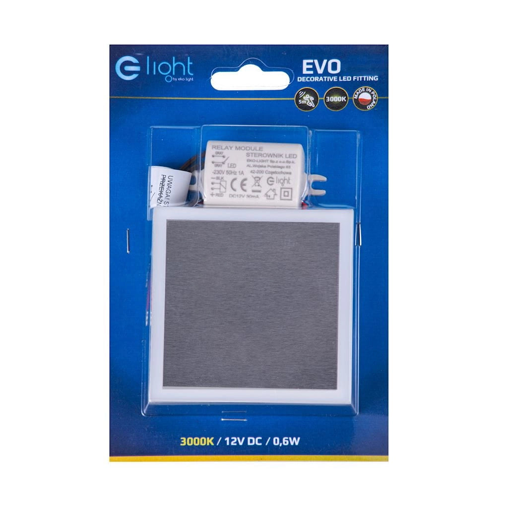 Lampada scala LED EVO Eko-Light 0,6W 3000K argento bianco