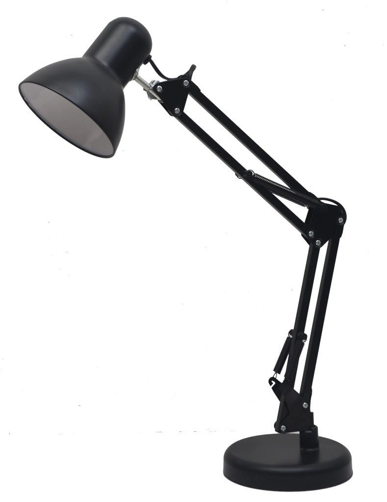 Lampada da tavolo regolabile nera E27 60W NEXA Milagro