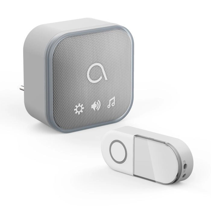 CAMPANELLO SONA T-PLUG CON SPINA A BATTERIA E LUCE LED FLASH ADVISEN