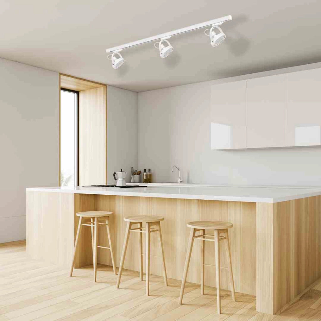 Kit binario 150cm 3 faretti AR111 GU10 Milagro bianco
