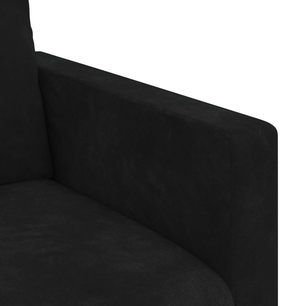 Divano Nero 78 x 78 x 80 cm Velluto
