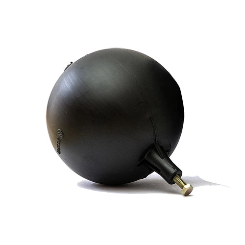 SFERA IN PLASTICA TONDA NERA PER ASTE PIATTE- Diam. 180- IKARO- pezzi 1