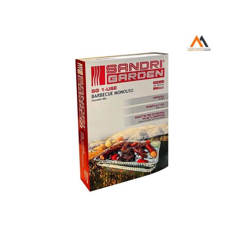 BARBECUE SANDRIGARDEN SG 1-USE MONOUSO 25X30 CM