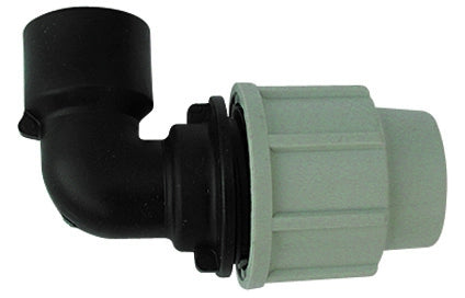 GOMITO A 90  ° FEMMINA PLASSON PER TUBO POLIETILENE- 11/4 x 40- PLASS- pezzi 1