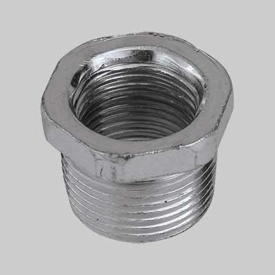 RIDUZIONE CON VITE MASCHIO/FEMMINA ACCIAIO  1/2 x 1/4     MADE IN ITALY