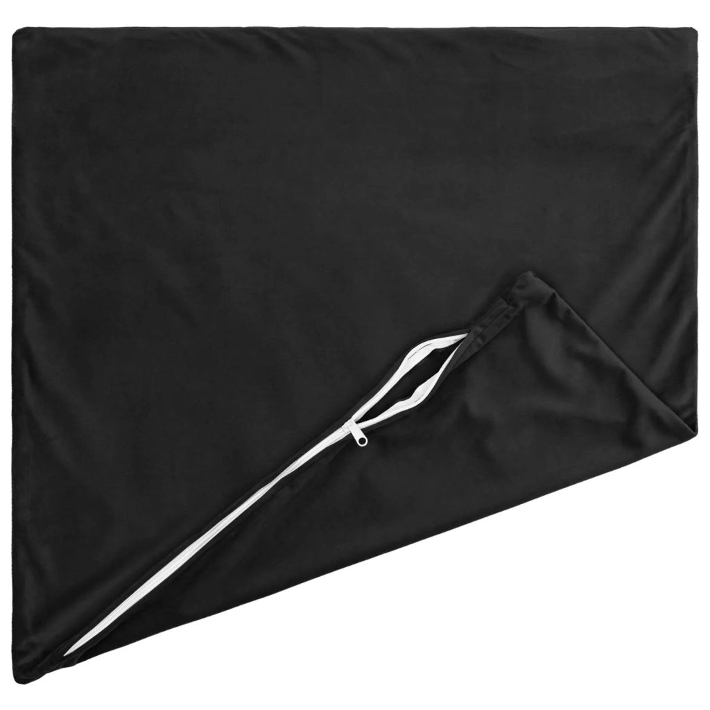 Federa 2 pcs HEERLEN Nero 40 x 40 cm Velluto 908368