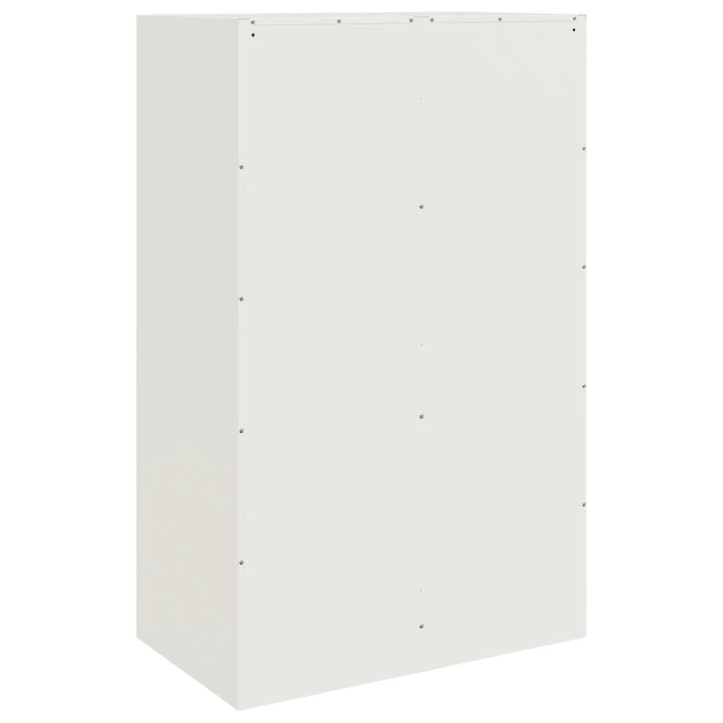 Buffet credenza cassettiera armadio mobile contenitore organizer per cucina soggiorno salotto 67 x 39 x 107 cm acciaio bianco 02_0030383