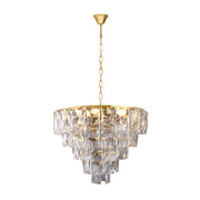 Lampadario Chelsea cristallo oro Milagro 6xE14 40W