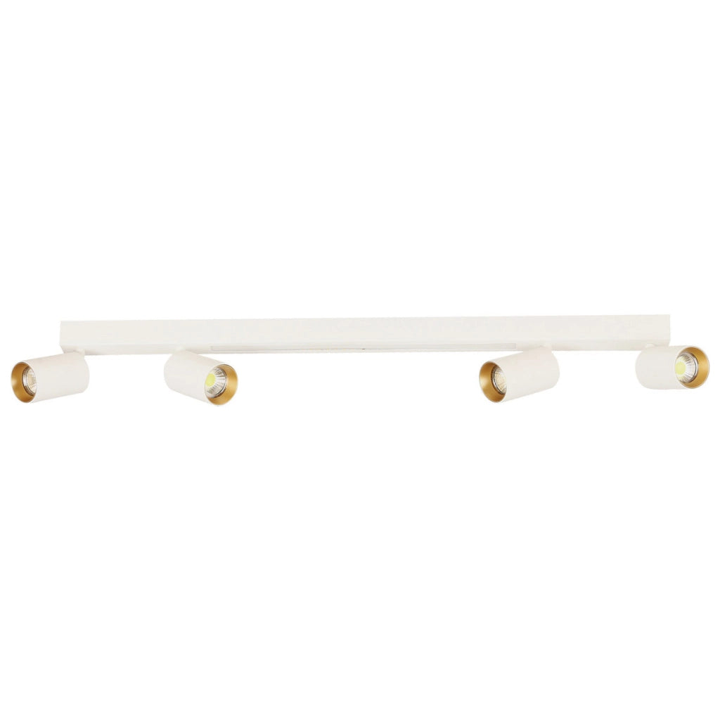 Plafoniera Perugia 4xGU10 + LED bianca/oro Light Prestige