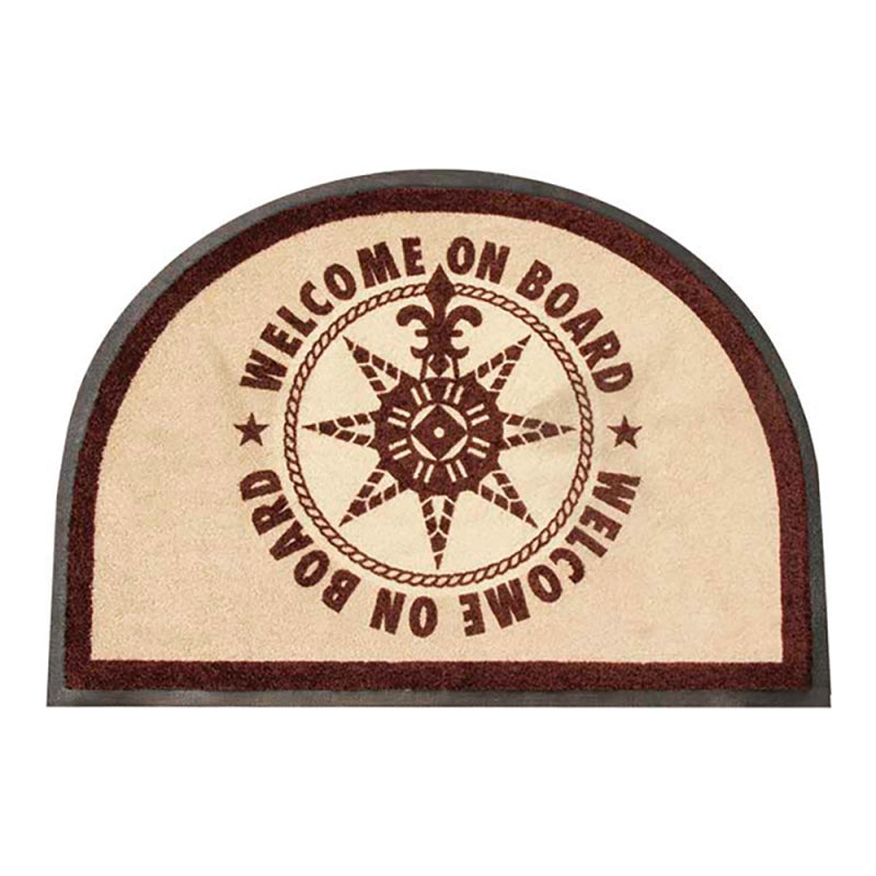 TAPPETINO WELCOME BEIGE WELCOME BROWN MAT