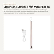 Aspirapolvere elettrico con microfibra e setola rotante