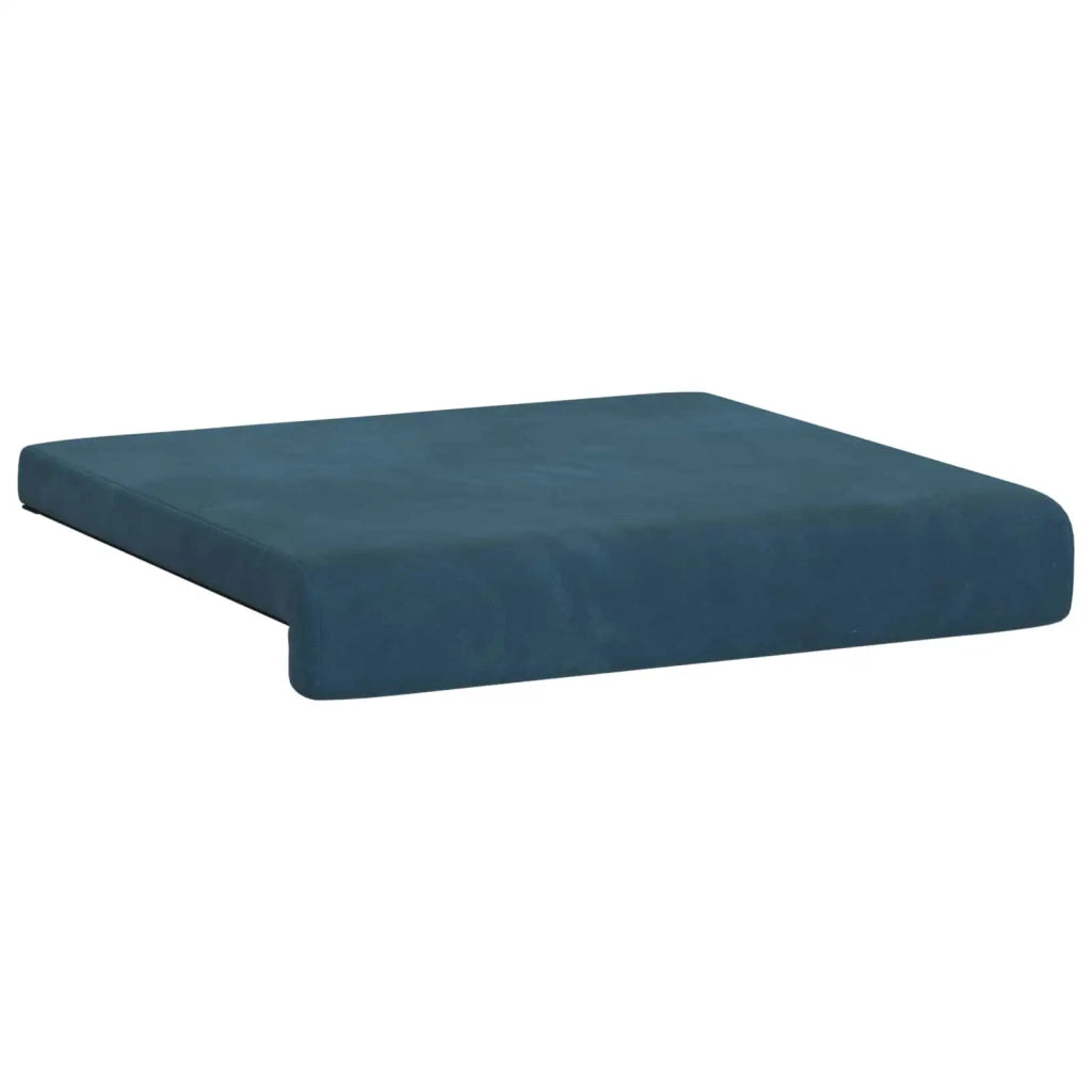 Cuscino per panchina 4 pcs Velluto Blu Profondità 35 cm 42043107