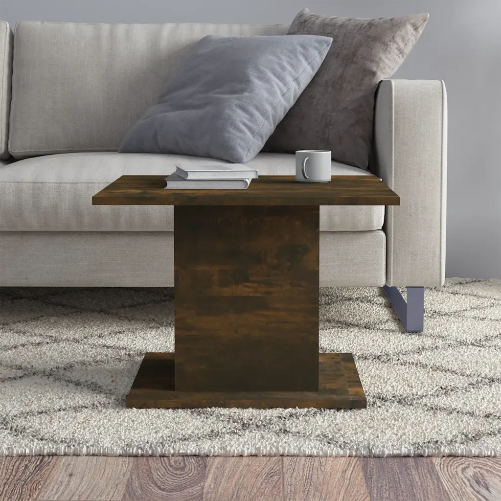 Tavolino salotto | Tavolino da caff¨¨ | Tavolino da Soggiorno Rovere Fumo 55,5x55,5x40cm Legno Multistrato