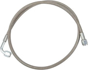 Raccordo di Olio per Turbocompressore in Acciaio Inox con Flessibile a 4AN - Flessibile a 90 Gradi con Estremità d'Accoppiamento Orizzontale (TF-1062-AN4) (120 cm)