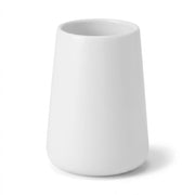 Porta spazzolini bagno turchese e cromo in ceramica Sidney
