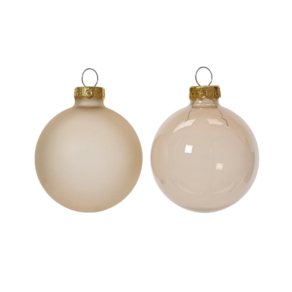 Box 6 Palline Vt perla trasparente d6cm