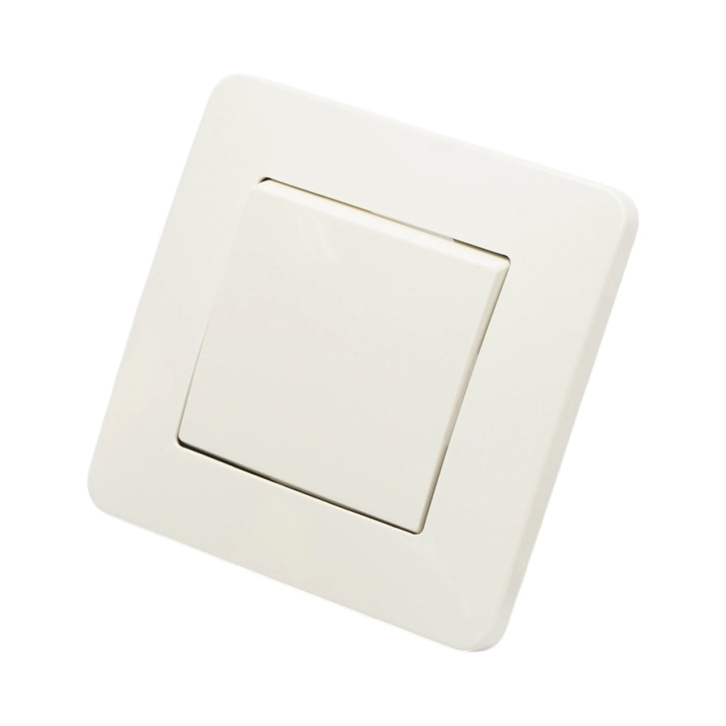 Interruttore da incasso per scale bianco 220V, 10AX, PC 80x80mm