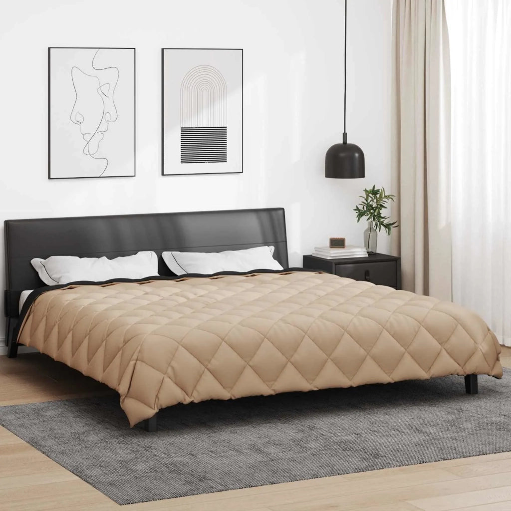Duvet Invernale Nero e Talpa 200 x 220 cm Microfibra 42025736