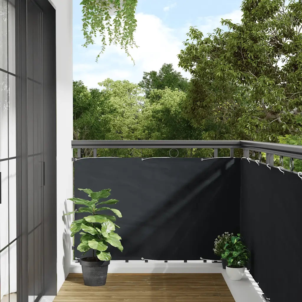 Schermo da balcone | Paravento da Balcone Antracite 90x300 cm in Tessuto Oxford