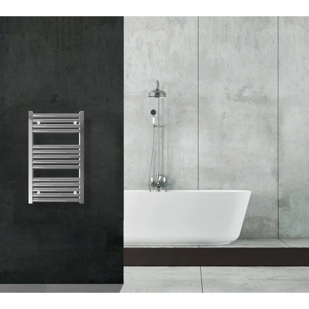 Scaldasalviette termoarredo 80x45 cromato interasse 40 cm idraulico