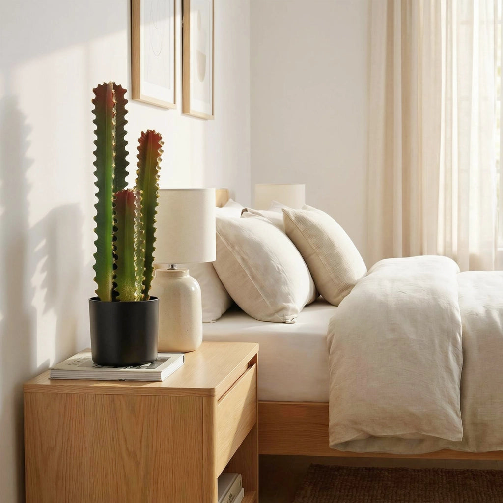 Pianta Artificiale Cactus in Vaso Verde ¨C Minimal ¨C 66 cm