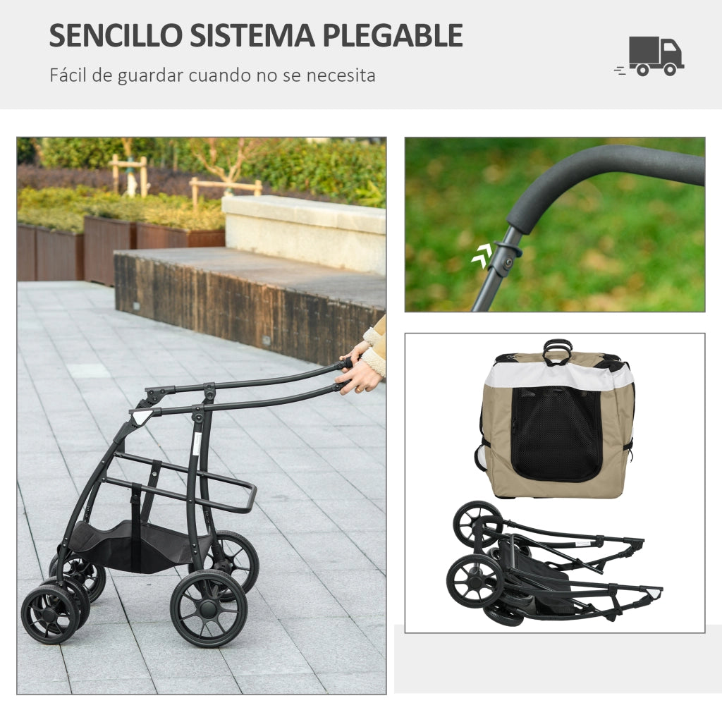 Cuscino per Cane Pieghevole con Vagone ¨C Minimal ¨C Caqui