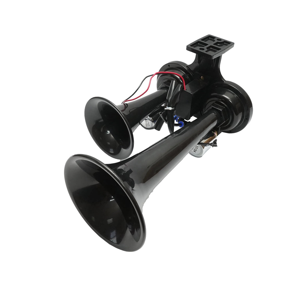 Clacson a 2 trombe 12V/24V per compressore d’aria.