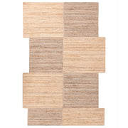 Tappeto beige in juta 200 x 300 cm Asimmetrico intrecciato Stile rustico Soggiorno Camera da letto
