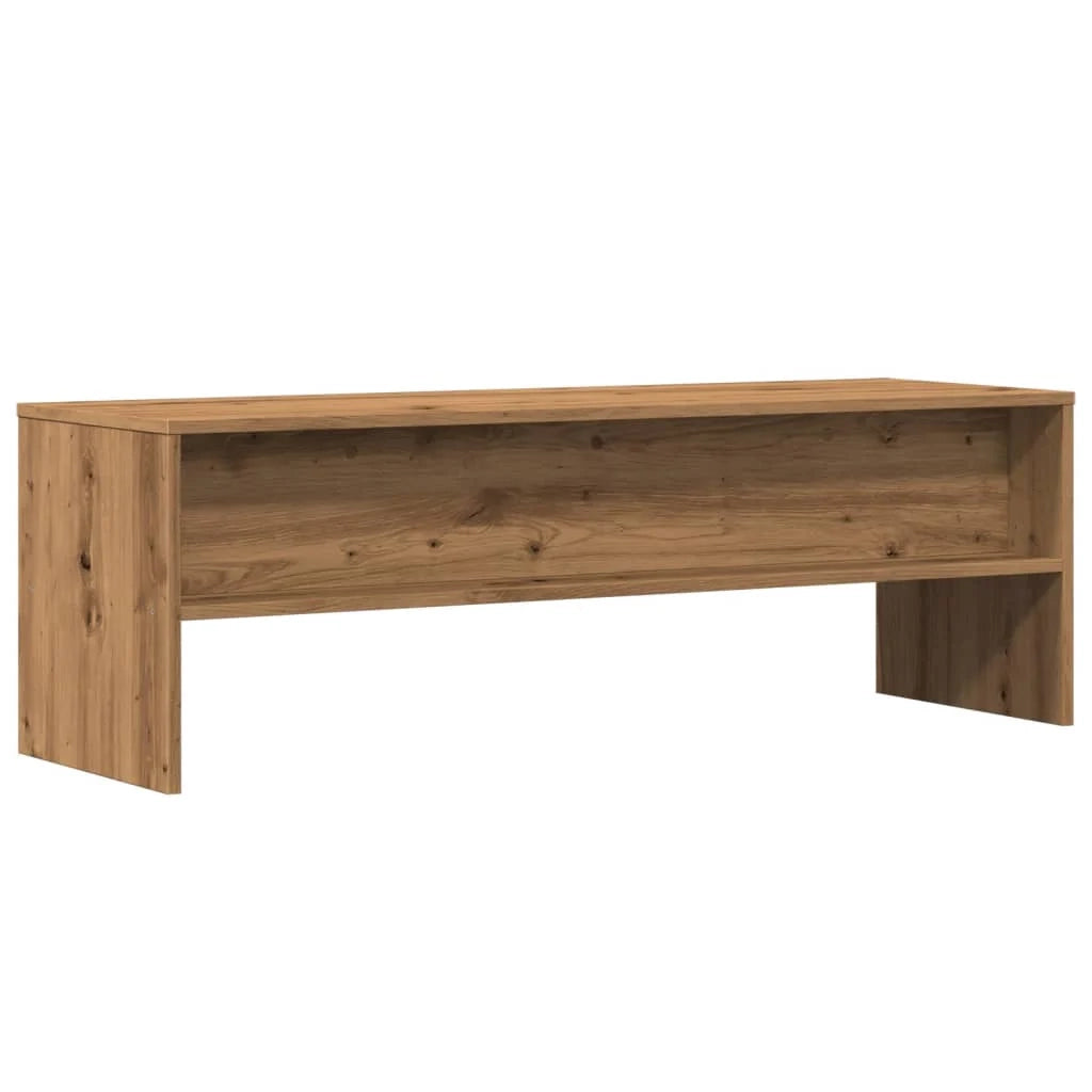 Mobile TV multimediale scaffale TV credenza mobile TV sala da pranzo soggiorno camera da letto rovere lavorato a mano 120 x 40 x 40 cm legno ingegnerizzato marrone 02_0027249