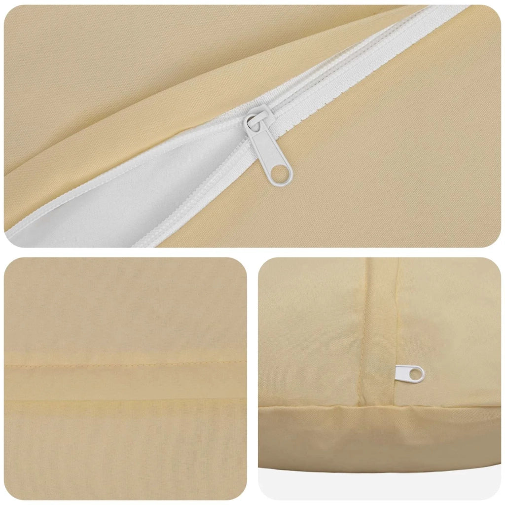 Federa 2 pcs HEERLEN Beige Ø 30 cm Poliestere 922017